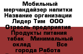 Мобильный мерчандайзер напитки › Название организации ­ Лидер Тим, ООО › Отрасль предприятия ­ Продукты питания, табак › Минимальный оклад ­ 25 000 - Все города Работа » Вакансии   . Алтайский край,Белокуриха г.